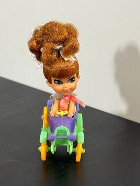 Vintage Liddle Diddle Kiddles N' Kars Teresa Touring Doll and Car #3644